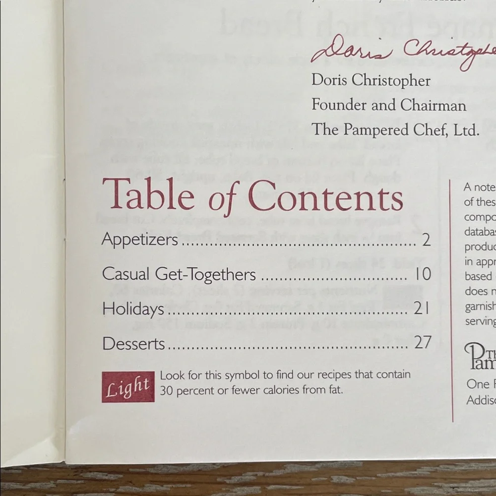 Set of The Pampered Chef Season's Best Recipe Collection Books